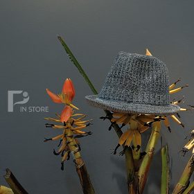 Mũ phớt đan vành nhỏ nhiều màu retro, unisex